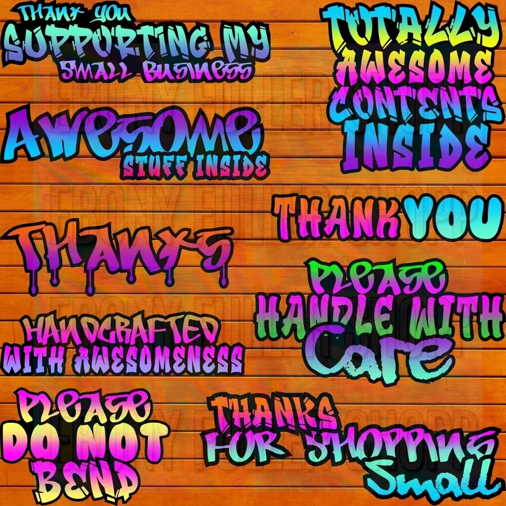 100 Thank You For Your Order Stickers Thanks Small Business Shop Small